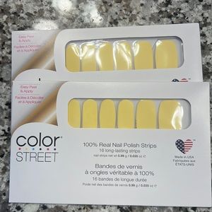 Color Street Belgian Buttercup Set of 2